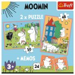 Puzzle Trefl 2 in 1 Memo Moomin