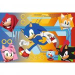 Puzzle Trefl Sonic in actiune 60 piese