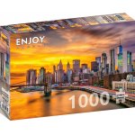 Puzzle Enjoy New York City Skyline at Dusk 1000 piese