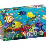Puzzle Enjoy Underwater Rainbow 1000 piese