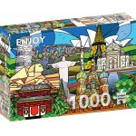 Puzzle Enjoy World Landmarks 1000 piese
