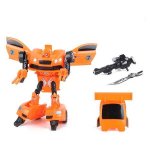 Robot transformabil in masina Sport Roboforces Toi-Toys 26 cm portocaliu
