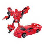 Robot transformabil in masina Sport Roboforces Toi-Toys 26 cm rosu