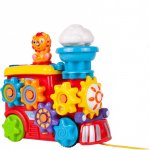 Trenulet muzical colorat pentru copii cu efecte sonore 31 cm