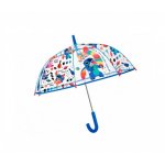 Umbrela manuala Perletti Lilo & Stitch pentru copii rezistenta 74 cm transparenta