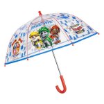 Umbrela manuala Perletti Paw Patrol pentru copii rezistenta 64 cm diametru transparenta