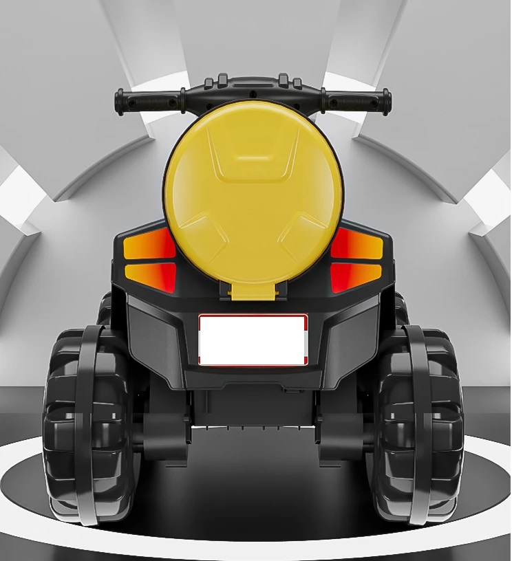 Atv Electric Cu Scaun Din Piele Si Lumini Nichiduta Race Yellow