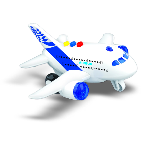 Avion cu frictiune RS Toys sunete si lumini 17 cm