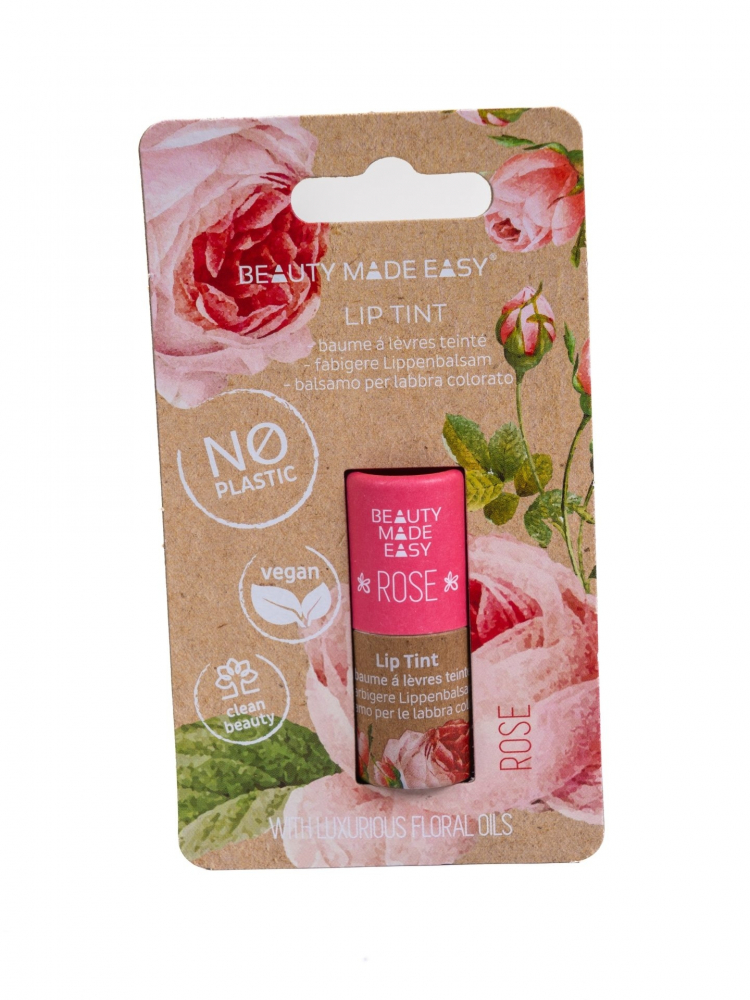 Balsam buze nuantat vegan zero plastic Rose 55 g