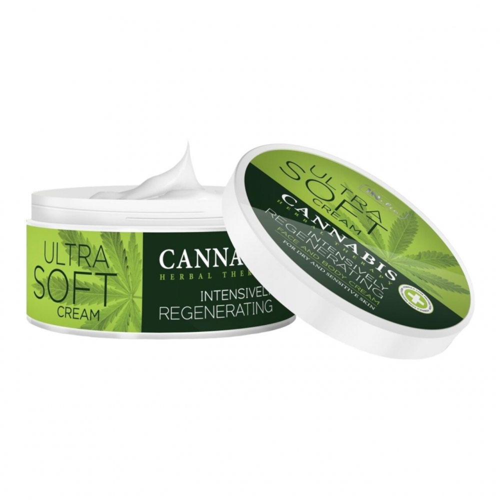 Crema pentru fata si corp Inelia Ultra Soft Cannabis 200ml