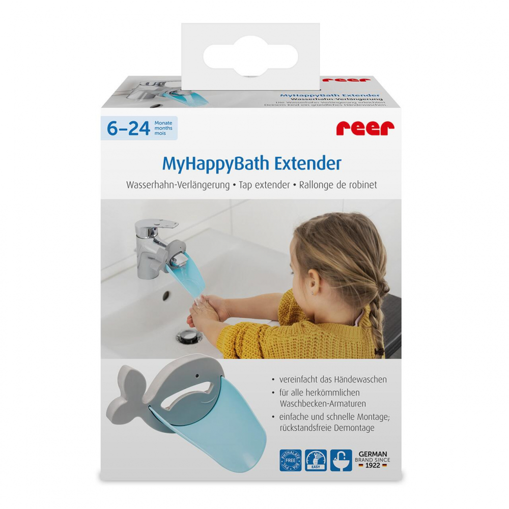 Extensie pentru robinet de apa MyHappyBath Extender flexibila fara BPA 6+ luni Reer