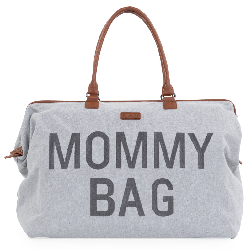 Geanta de infasat Childhome Mommy Bag Panza Oxford gri - 4