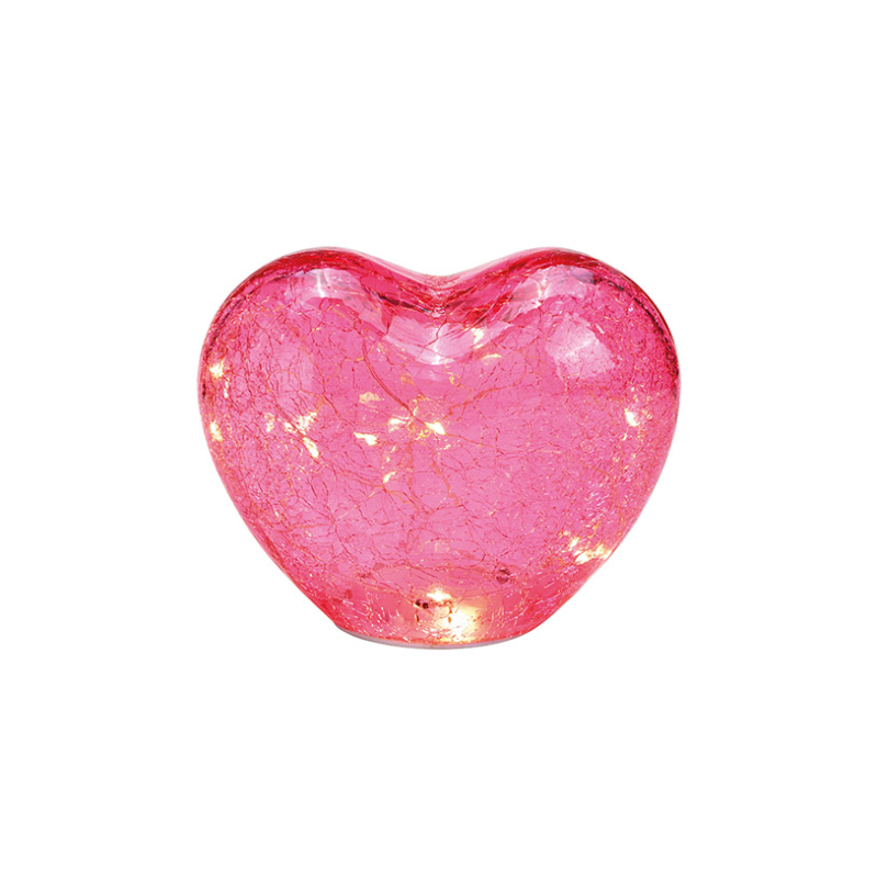 Decoratiune Inima roz cu leduri - 1