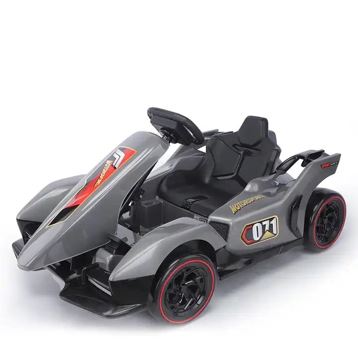 Kart Electric Pentru Copii Cu Telecomanda Nichiduta Motorsport Grey