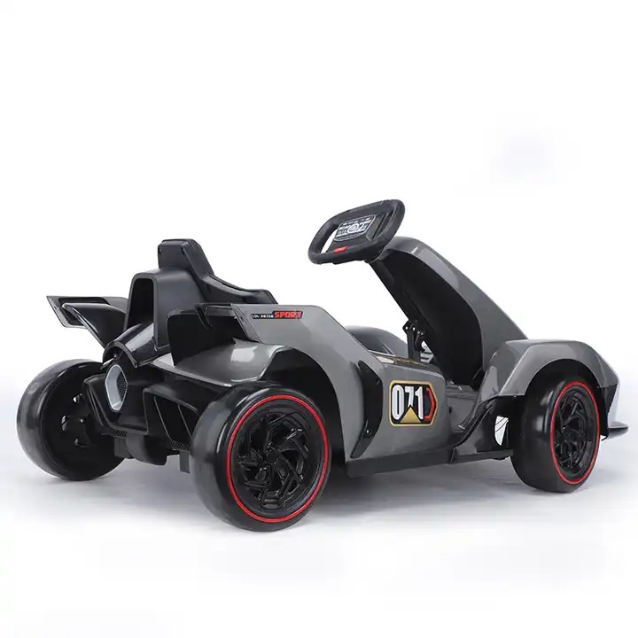 Kart electric pentru copii cu telecomanda Nichiduta Motorsport Grey - 1