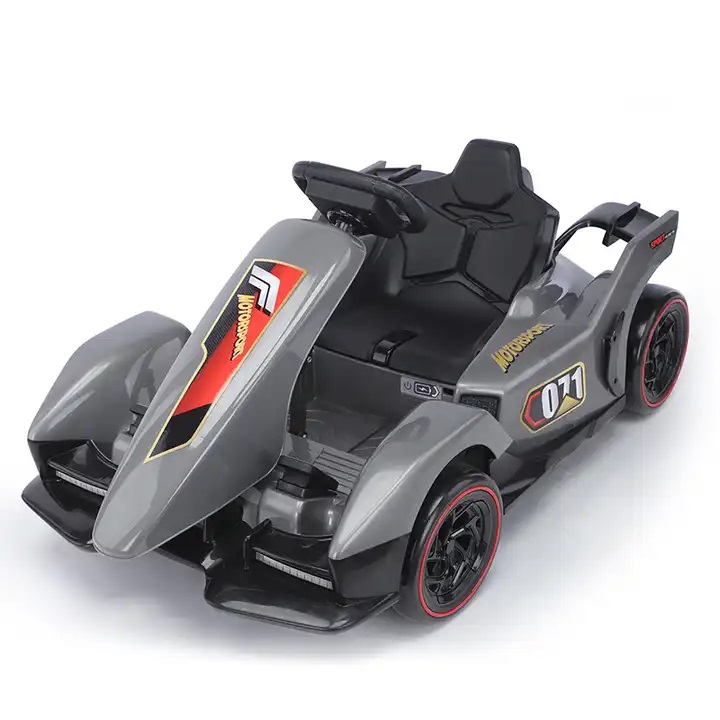 Kart electric pentru copii cu telecomanda Nichiduta Motorsport Grey - 2