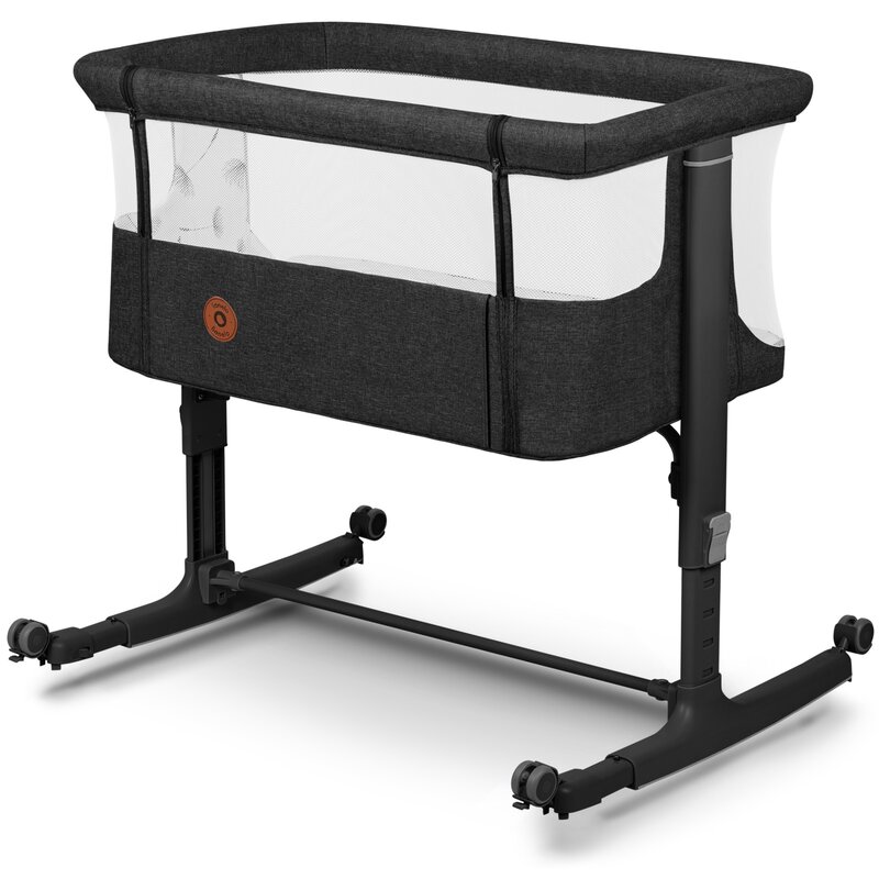 Patut co-sleeper 3 in 1 Lionelo Aurora cu leganare si setare unghiulara gri inchis - 1 | YEO