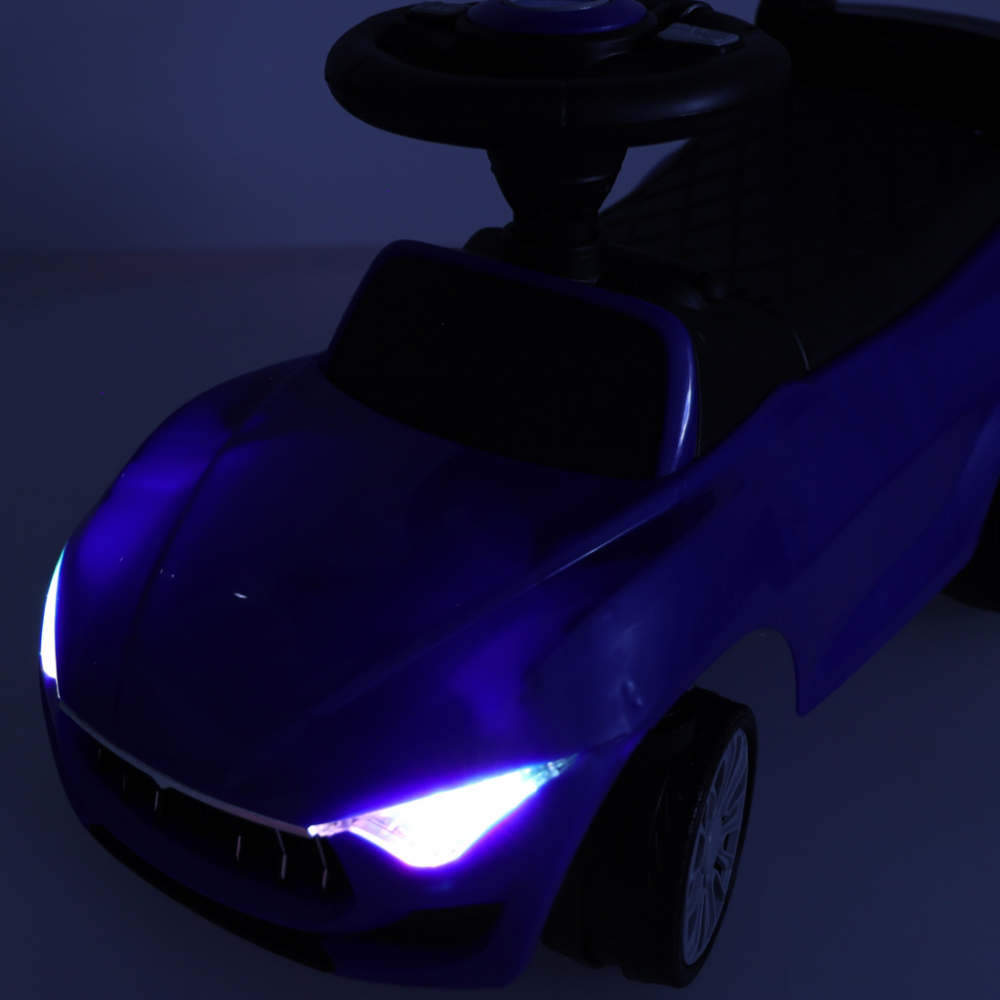 Masinuta fara pedale cu sunete si lumini Blue Baby Car - 1