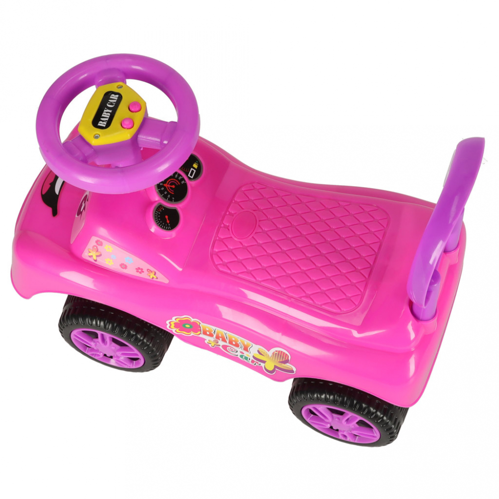Masinuta fara pedale muzicala Pink Baby Car - 3