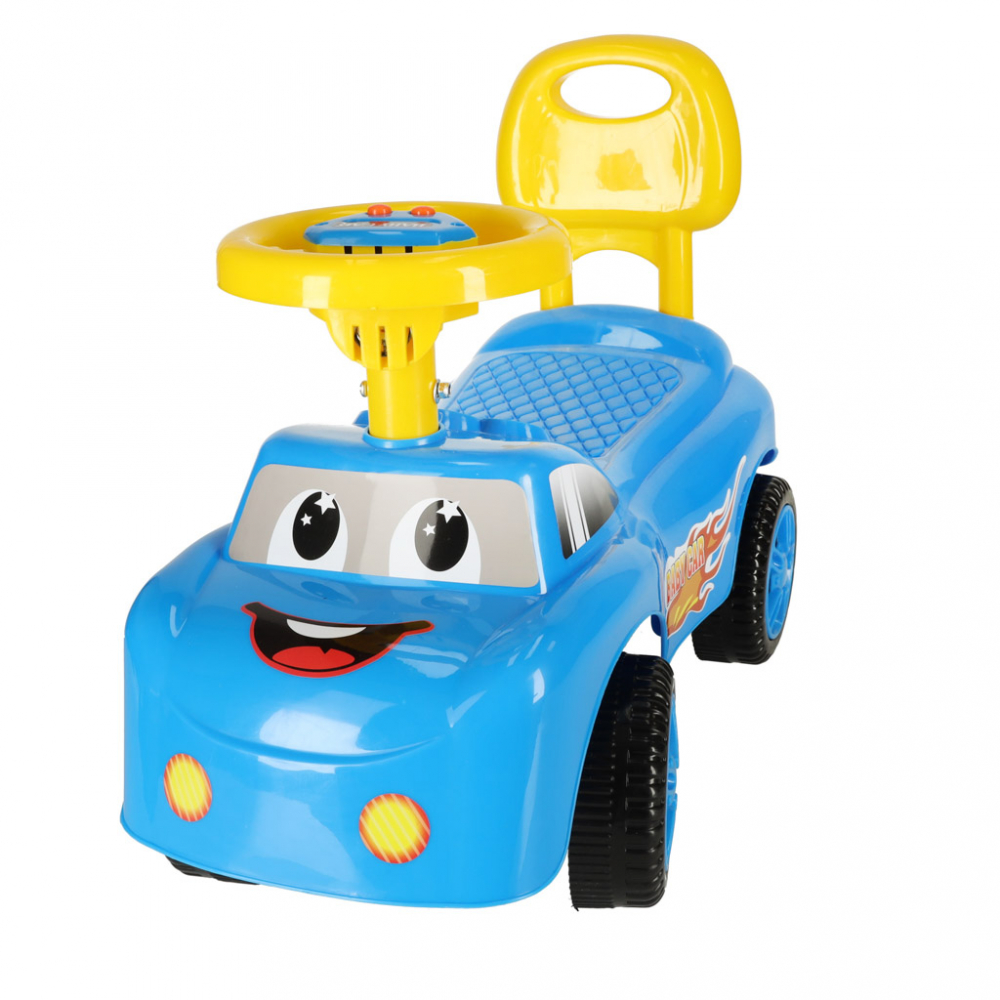 Masinuta fara pedale muzicala Blue Baby Car - 1
