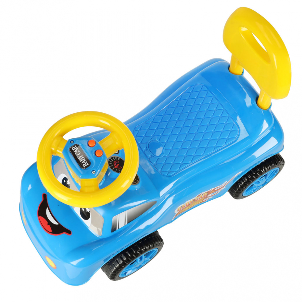 Masinuta fara pedale muzicala Blue Baby Car - 2