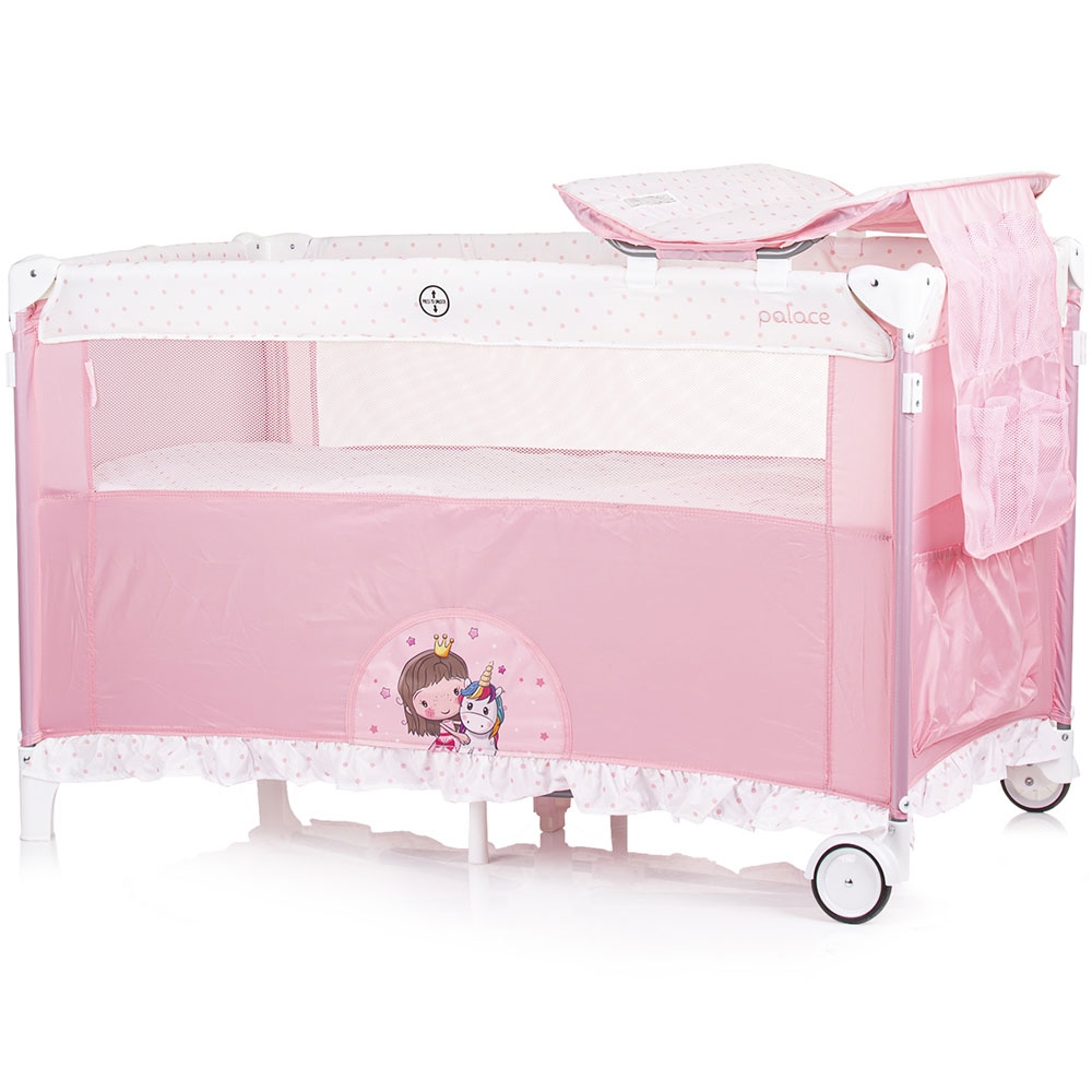 Patut pliabil Chipolino Palace Princess pink - 1 | YEO