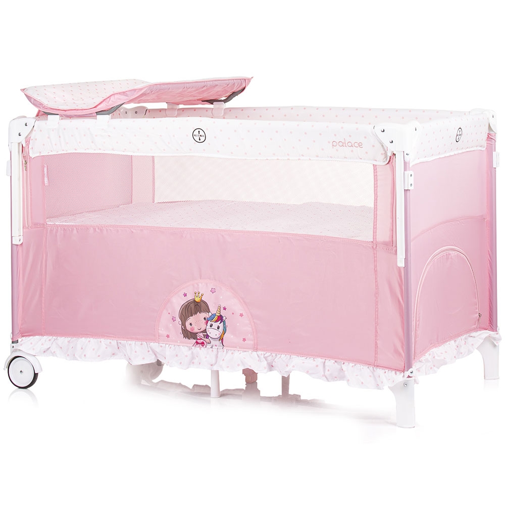 Patut pliabil Chipolino Palace Princess pink - 2 | YEO