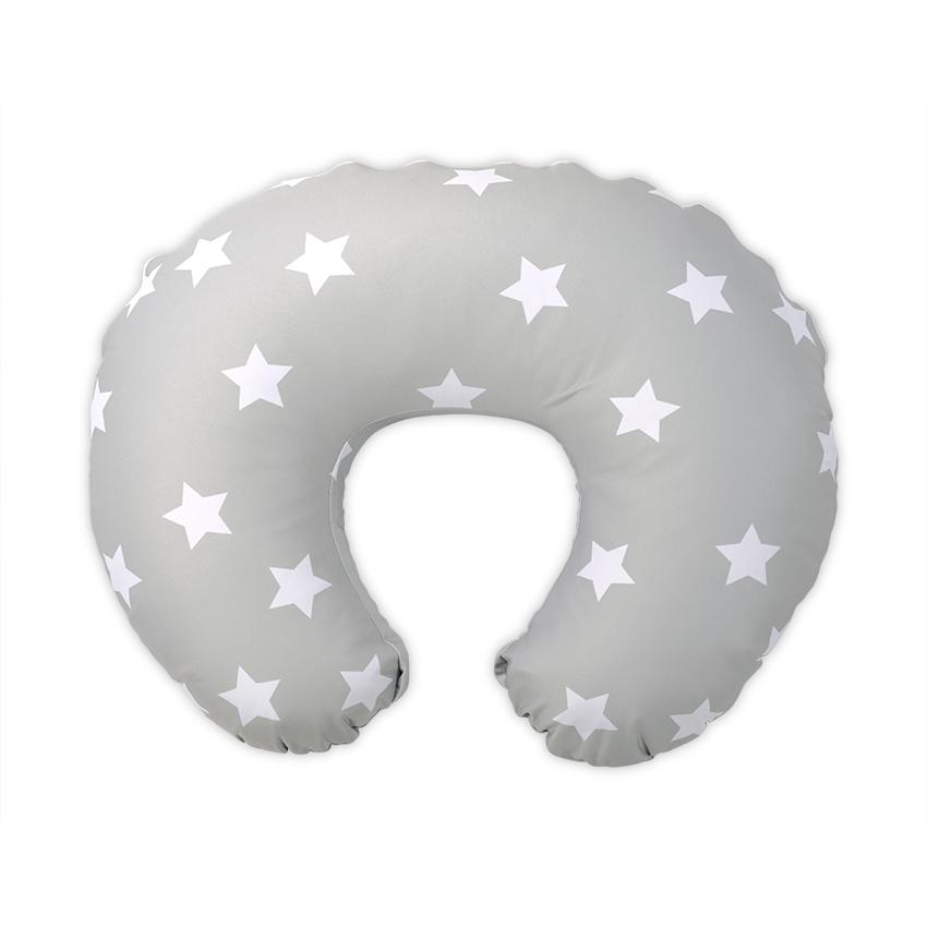 Perna multifunctionala Happy cu husa detasabila 140 cm Stars Grey