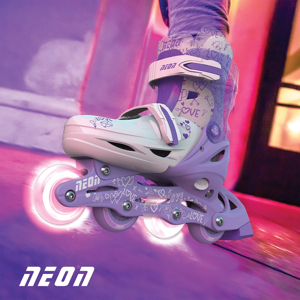 Role 2 in 1 Neon Combo Skates marime 34-37 purple - 3