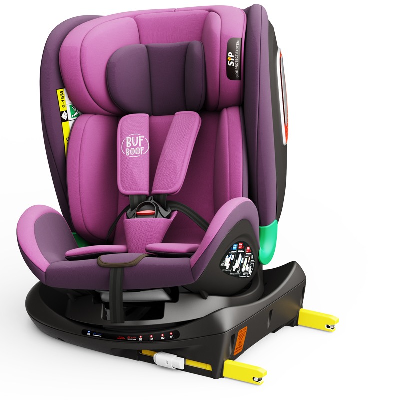 Scaun auto Platinum Deluxe i-Size Buf Boof cu isofix rotativ 360 grade Top Tether Sips 40-150 cm 0-36 kg Purple - 1