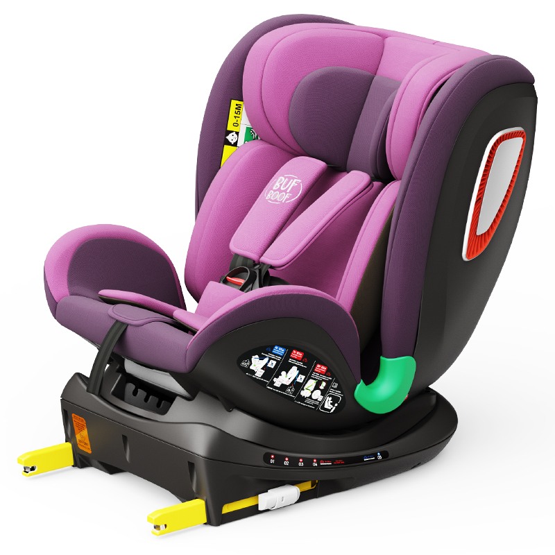 Scaun auto Platinum Deluxe i-Size Buf Boof cu isofix rotativ 360 grade Top Tether Sips 40-150 cm 0-36 kg Purple - 5