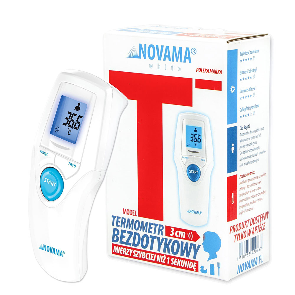 Termometru non-contact Novama White T1S alb - 2 | YEO