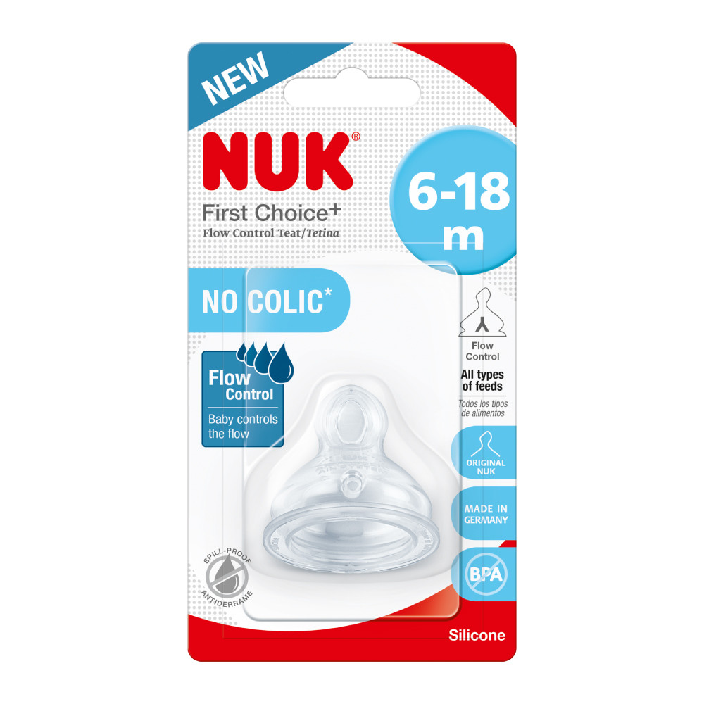 Tetina Nuk First Choice Plus Silicon M2 flux variabil 6-18 luni