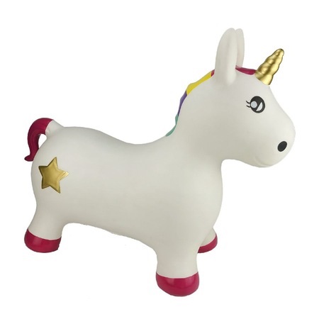 Unicorn gonflabil pentru copii Skkippy Buddy alb 61 cm My Skippy Buddy imagine 2022 protejamcopilaria.ro