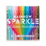 Set 15 Carioci cu sclipici Rainbow Sparkle