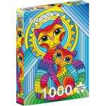 Puzzle 1000 piese Enjoy Inseparable Cat and Kitten