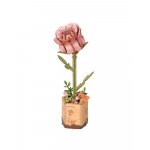 Puzzle 3D Rowood lemn 104 piese Trandafirul roz