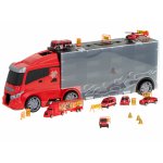 Set Camion Transportor de pompieri cu 7 vehicule Red