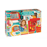 Set de joaca supermarket RS Toys cu casa de marcat carucior cumparaturi si accesorii