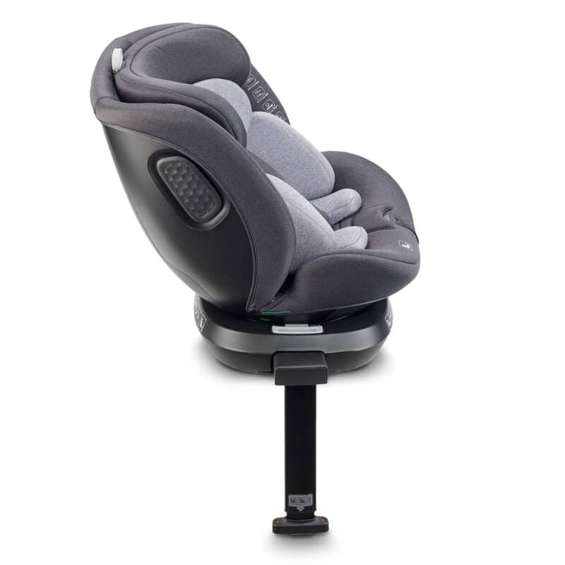 Scaun auto rotativ cu isofix BabyGo MOVE360 40-150 cm certificat R129 Grey - 6