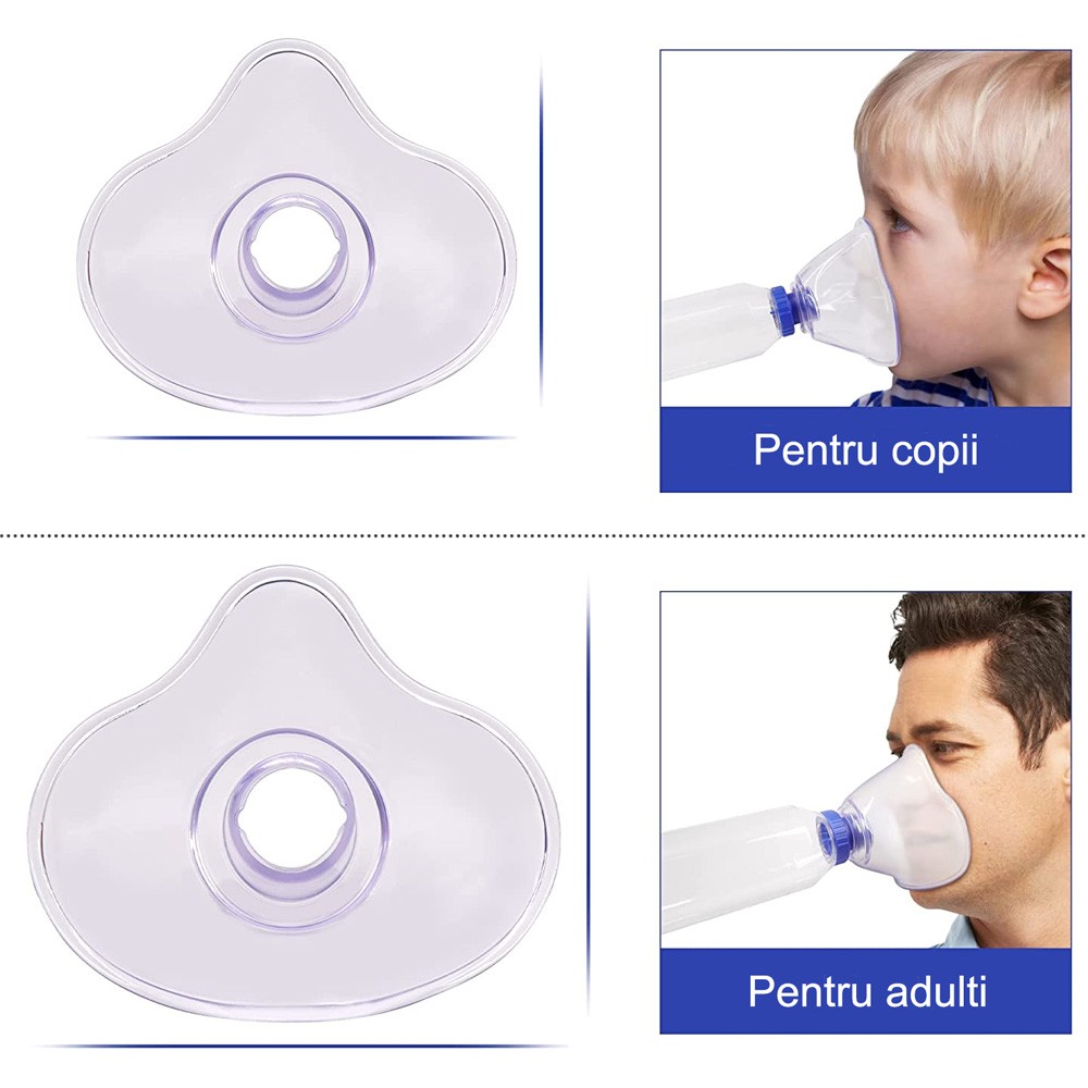 Poze Camera de inhalare Kidscare cu masca pentru copii si adulti KC-CI12 175ml nichiduta.ro 