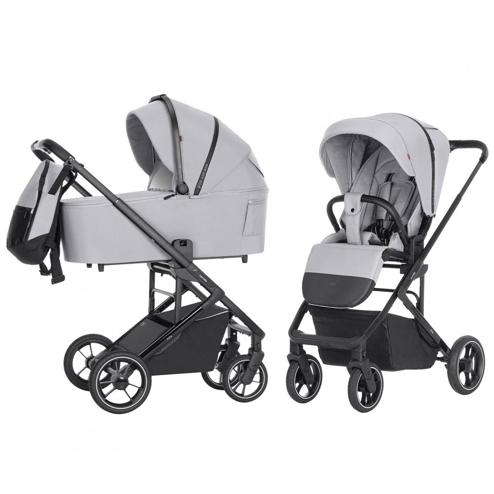 Carucior troller reversibil Carrello ALFA 2 in 1 Feather Grey