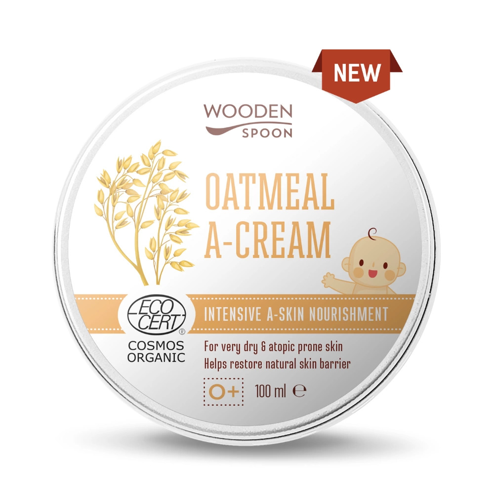 Crema calmanta cu ovaz coloidal Wooden Spoon pentru copii si bebelusi 100ml