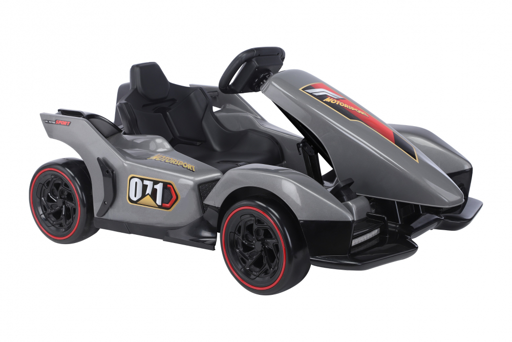 Kart electric pentru copii cu telecomanda Nichiduta Motorsport Grey - 4