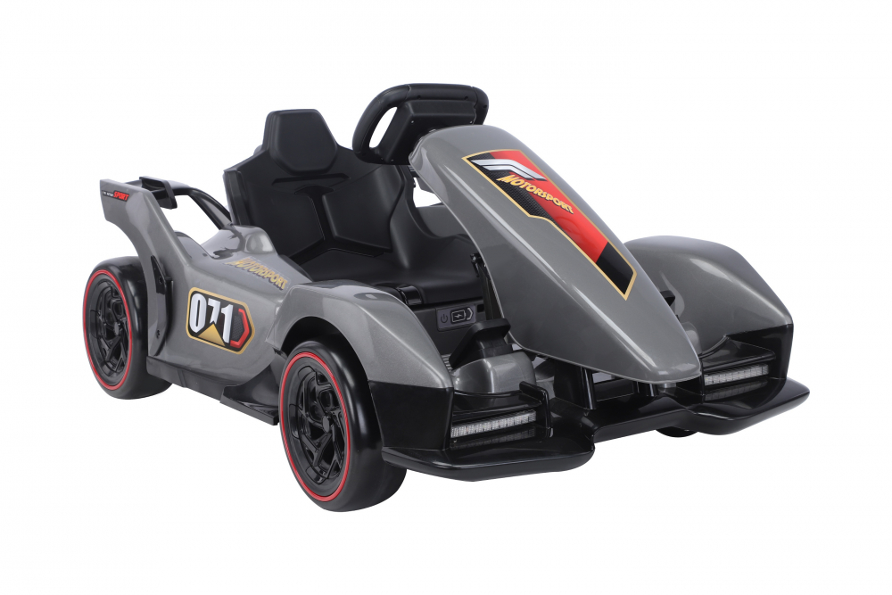 Kart electric pentru copii cu telecomanda Nichiduta Motorsport Grey - 5