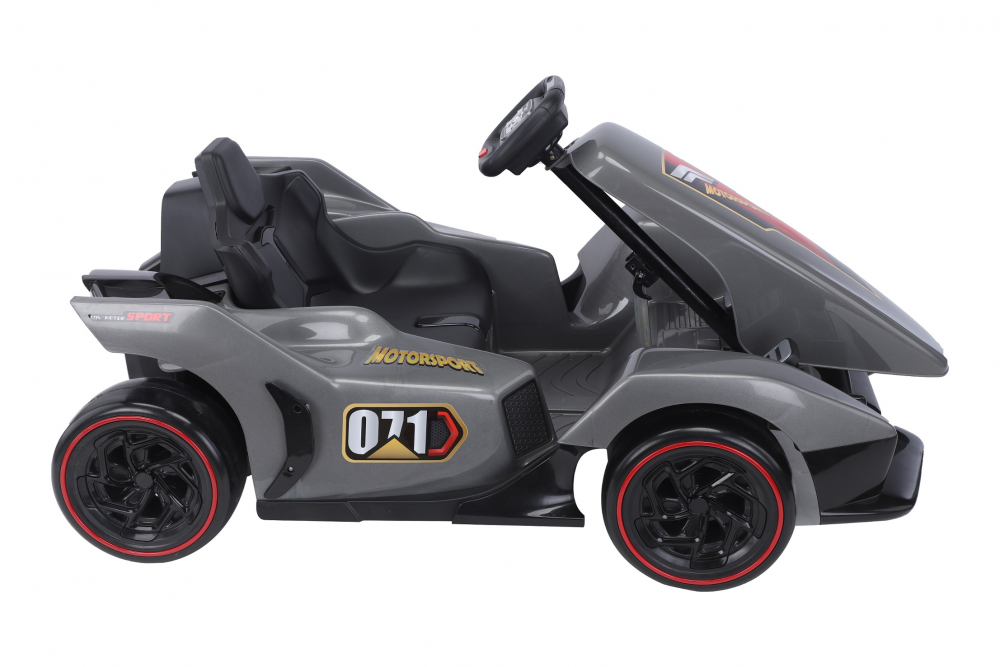 Kart electric pentru copii cu telecomanda Nichiduta Motorsport Grey - 6