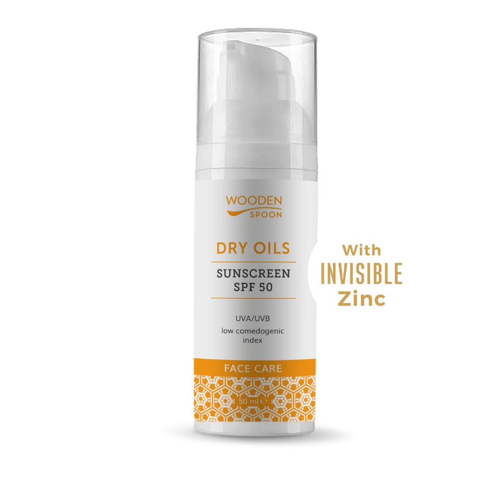 Lotiune protectie solara Wooden Spoon pentru fata SPF 50 bio 50ml