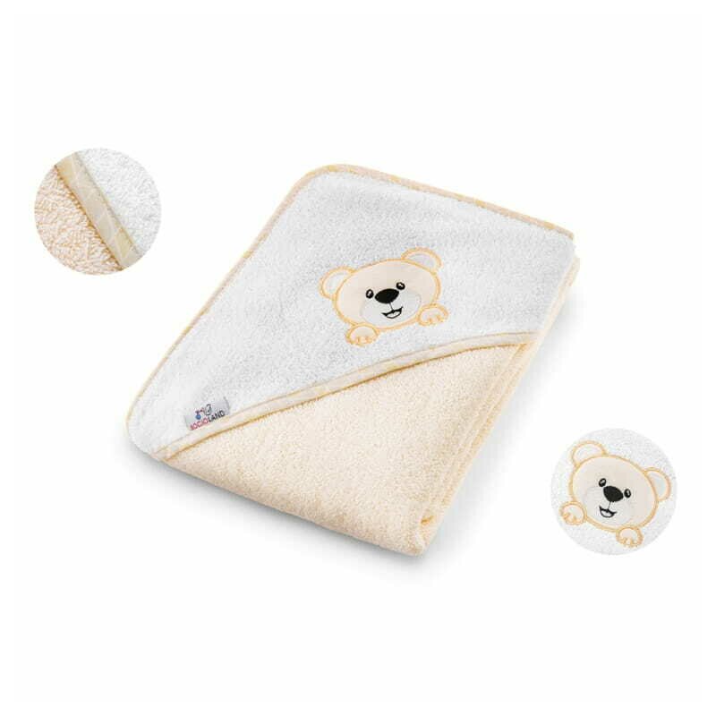 Prosop de baie Bocioland 80x80 cm Teddy Bear Beige - 2 | YEO