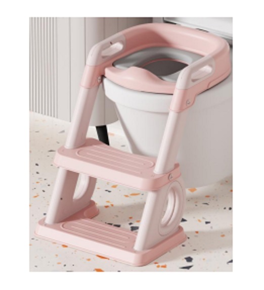 Reductor pliabil pentru toaleta multifunctional Little Mom Pink