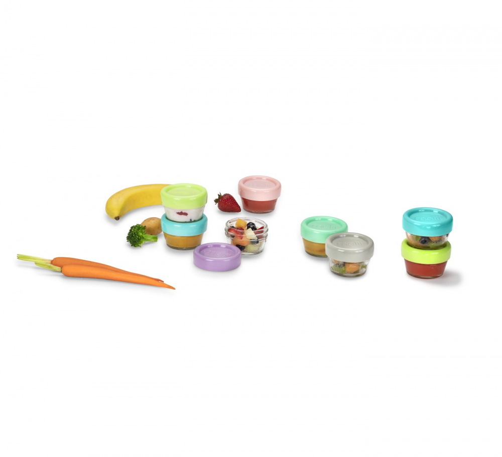 Set 12 recipiente sticla pentru hrana bebe Melii 59 ml - 2 | YEO